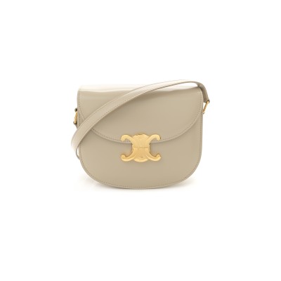 CELINE SHOULDER BAG IN TEEN BESACE TRIOMPHE SHINY CALFSKIN 110413BF4.02LS (18.5*16*6cm)